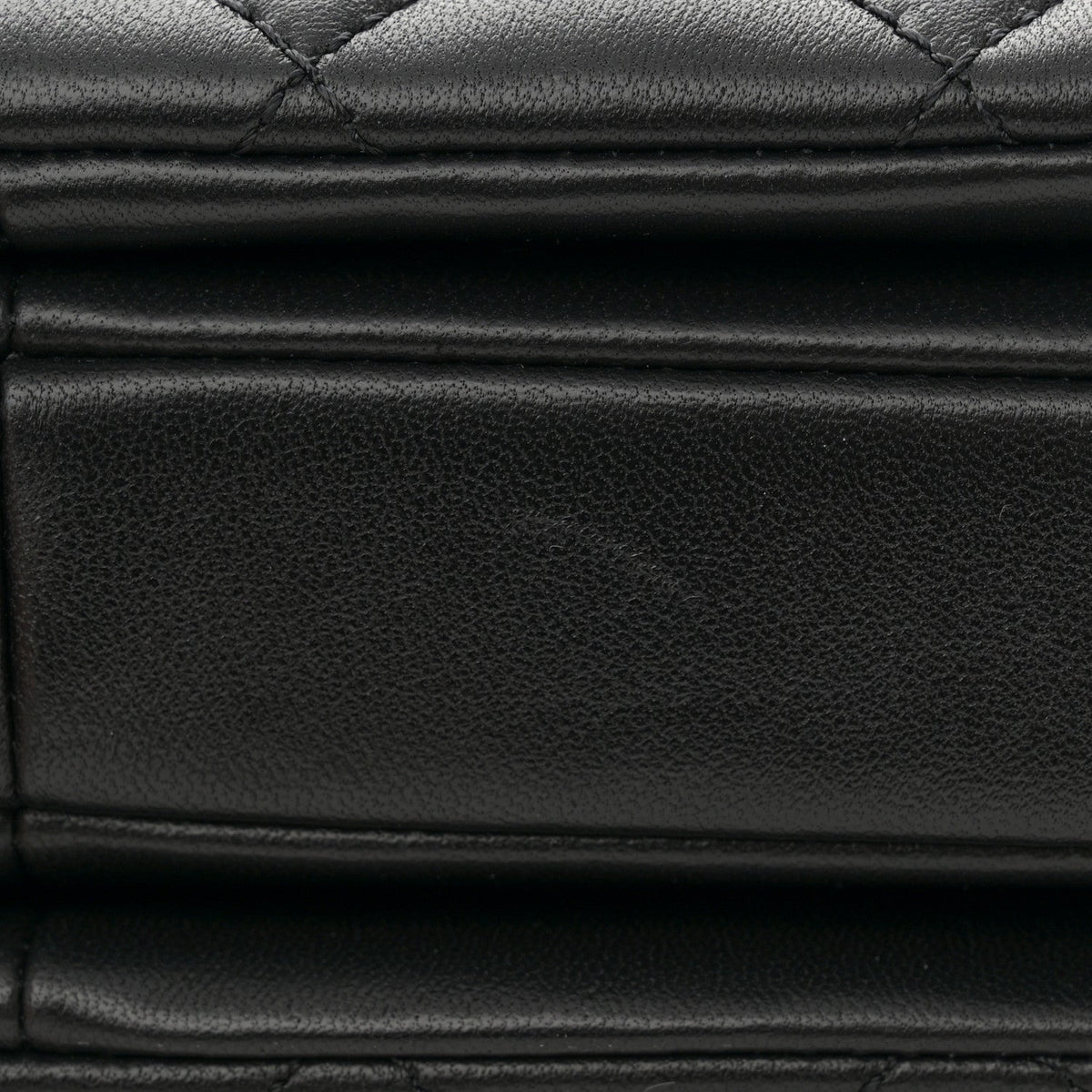 Lambskin Quilted Mini Trendy CC Dual Handle Flap Bag Black