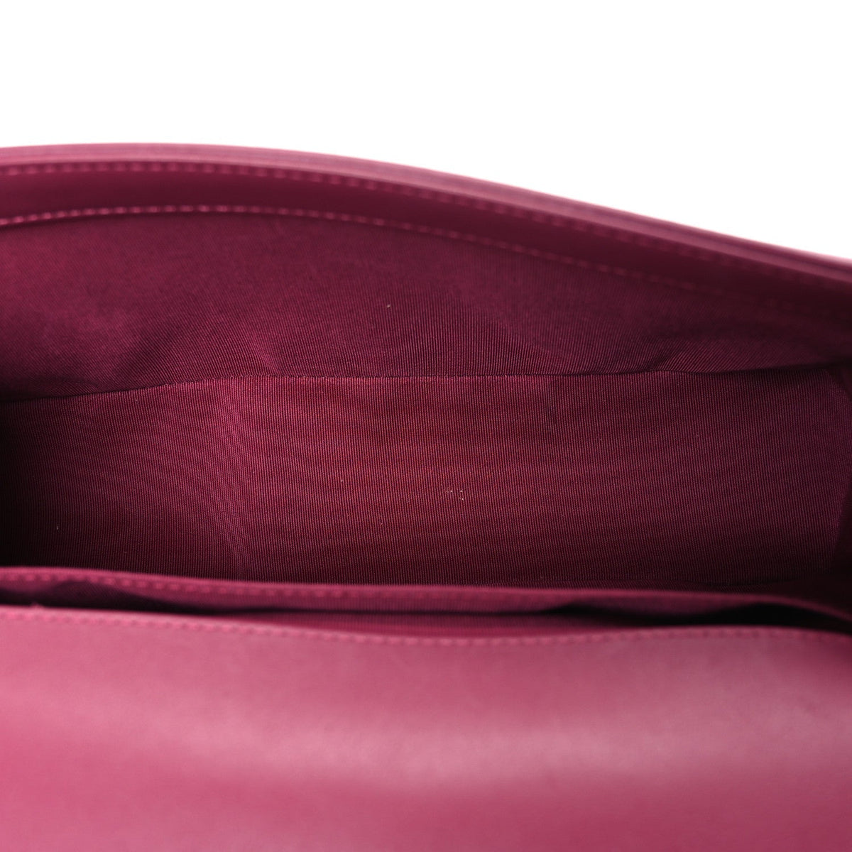 Lambskin Chevron Quilted Medium Boy Flap Dark Pink